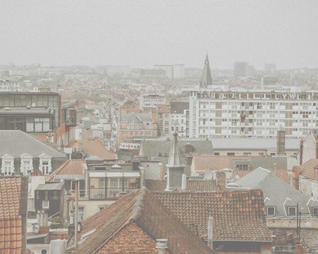 View over the roofs of Brussels View over the roofs of Brussels